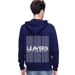 Personalized Name Leavers Hiltop Elementary School Graduation Theme Stars & Stripes Hoodie